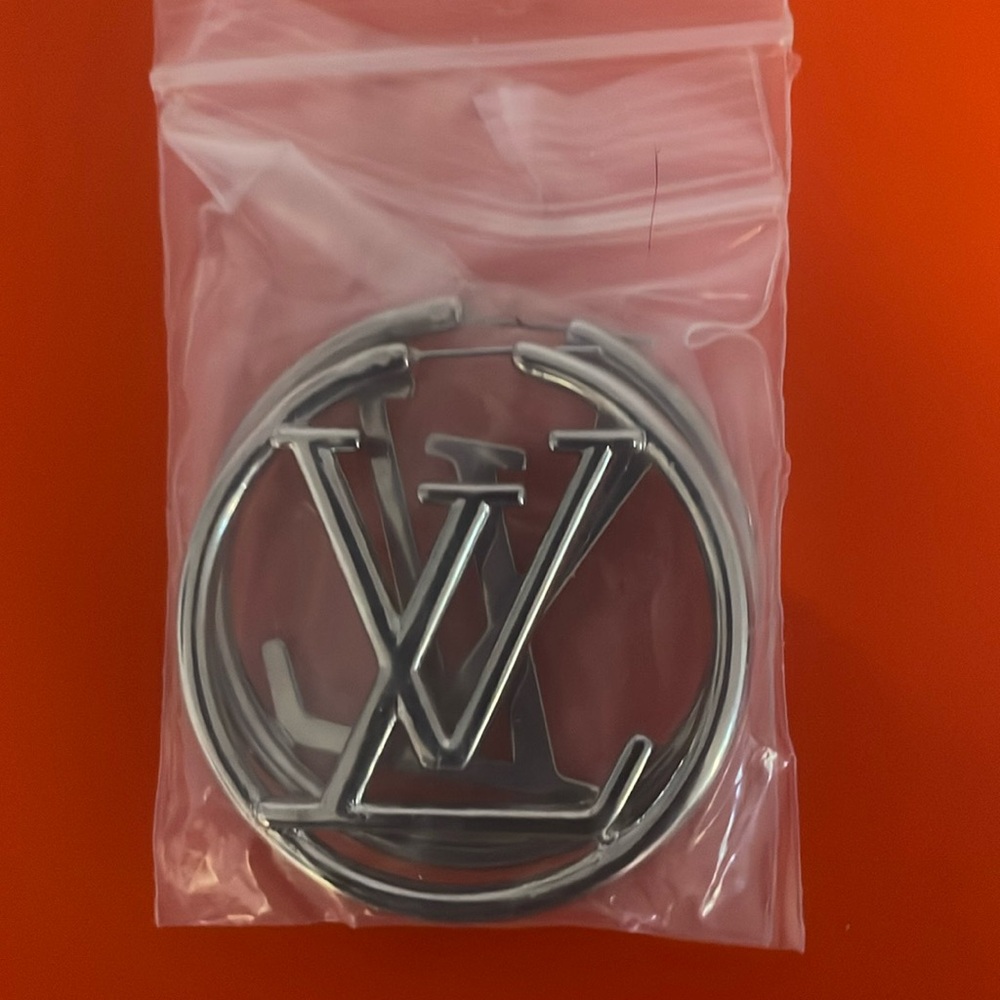 LV hoop earrings in silver